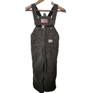 C.E. SCHMIDT Workwear INSULATED Bib Overalls Youth Sz S 6-8 Gray